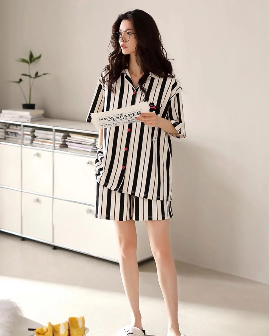 Wén Pajamas Set (Short-Sleeve & Shorts) - Image 3