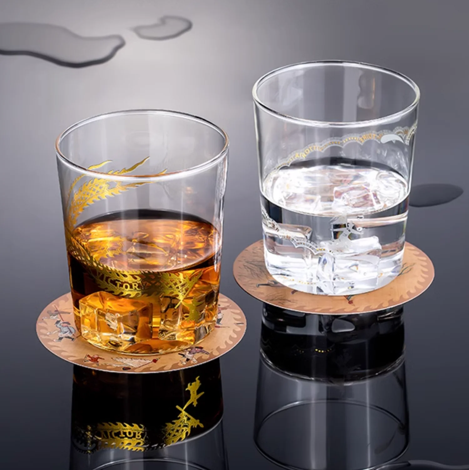 Ice Skating Victory Glass Cups Gift Set - Image 2