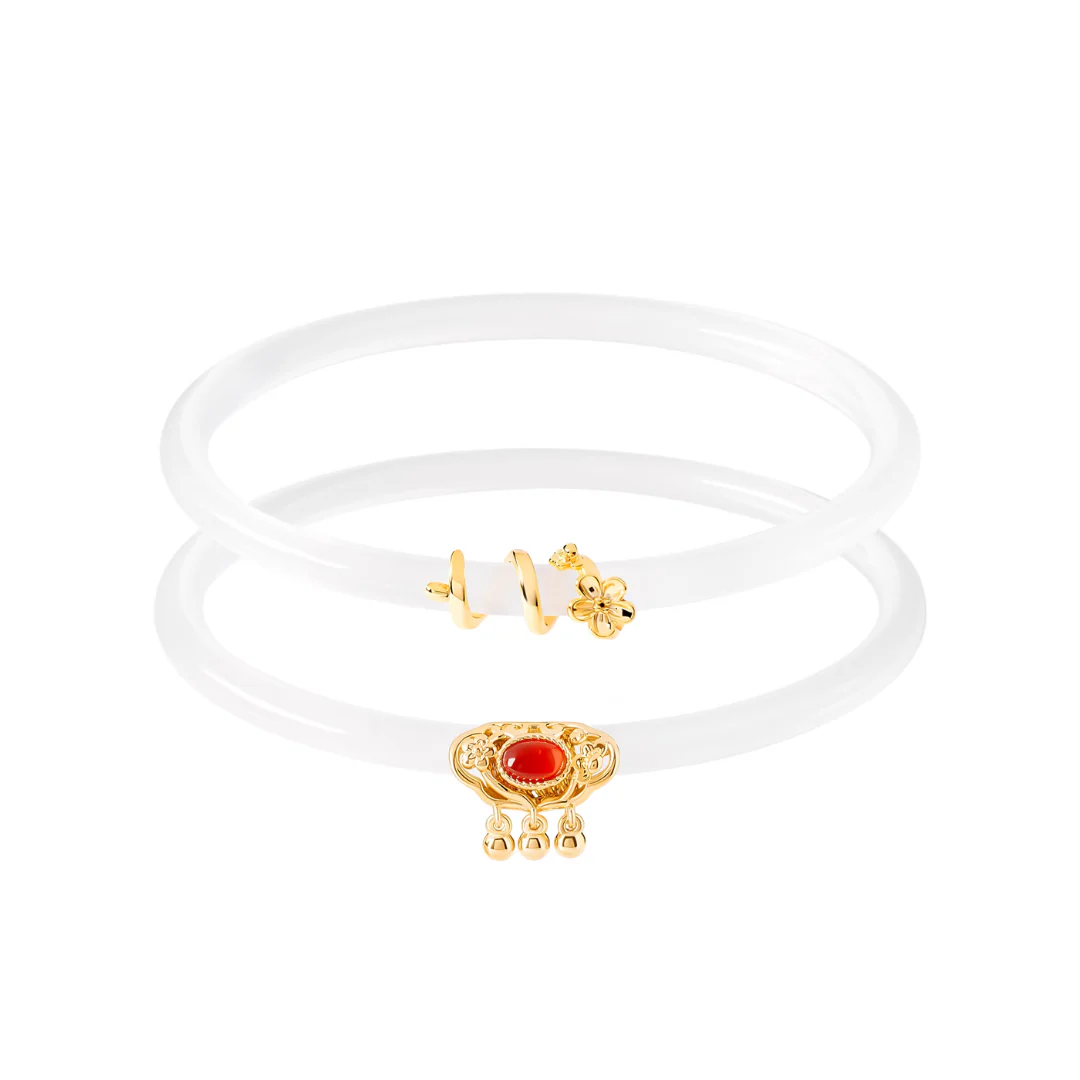 Imperial Ruyi Jade Duo Bangles - Image 23