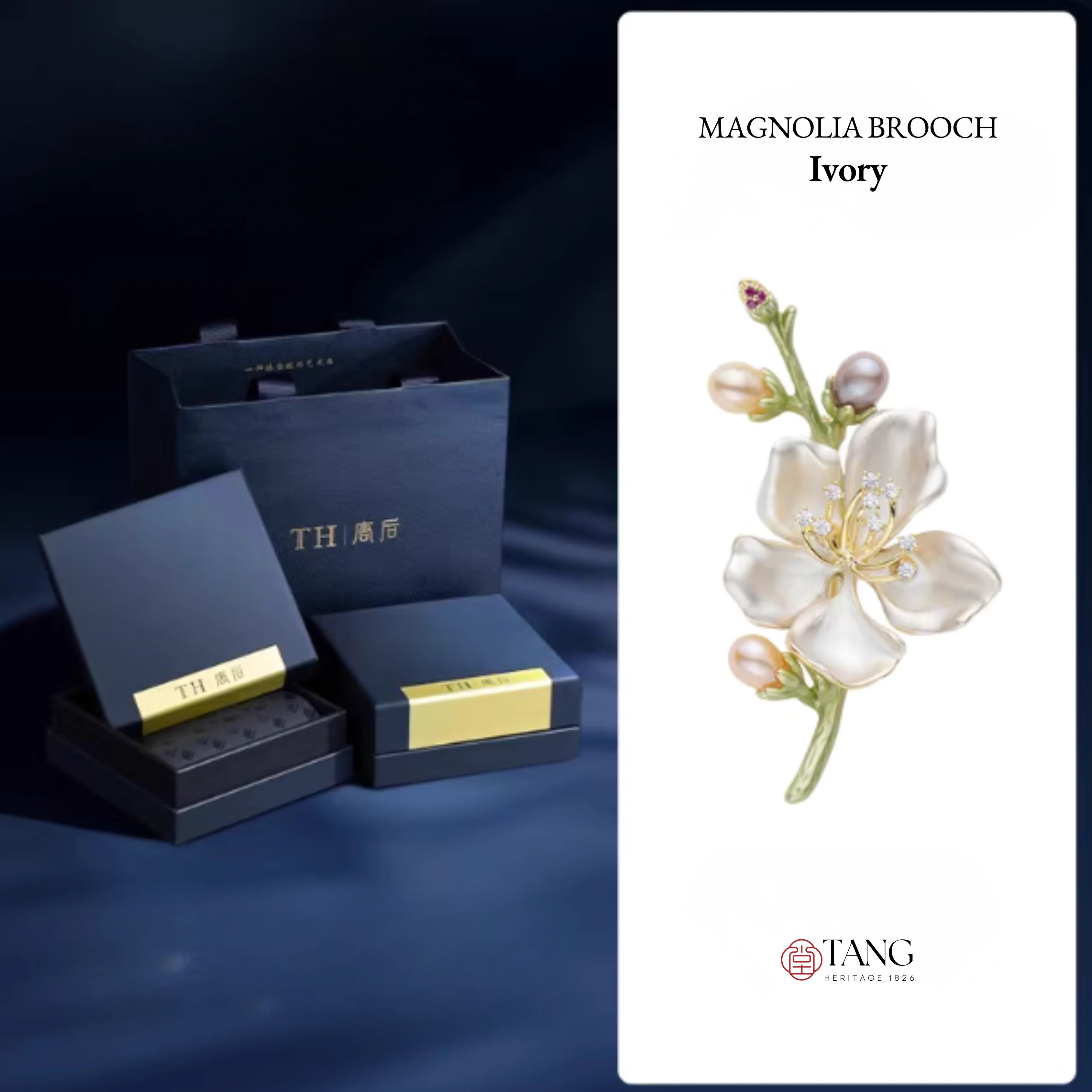 Ivory Magnolia Brooch - Image 13