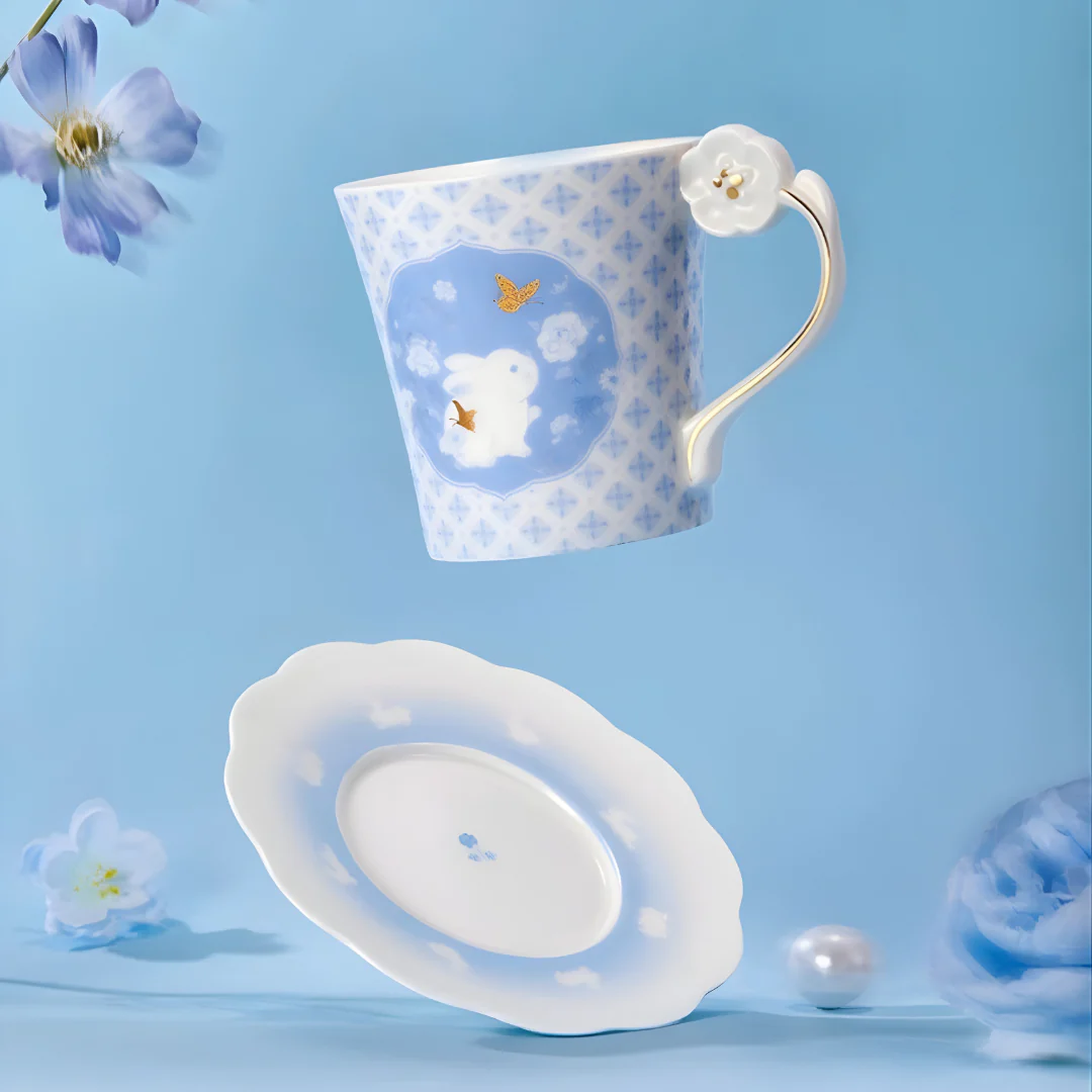Jade Rabbit Cup & Saucer Set