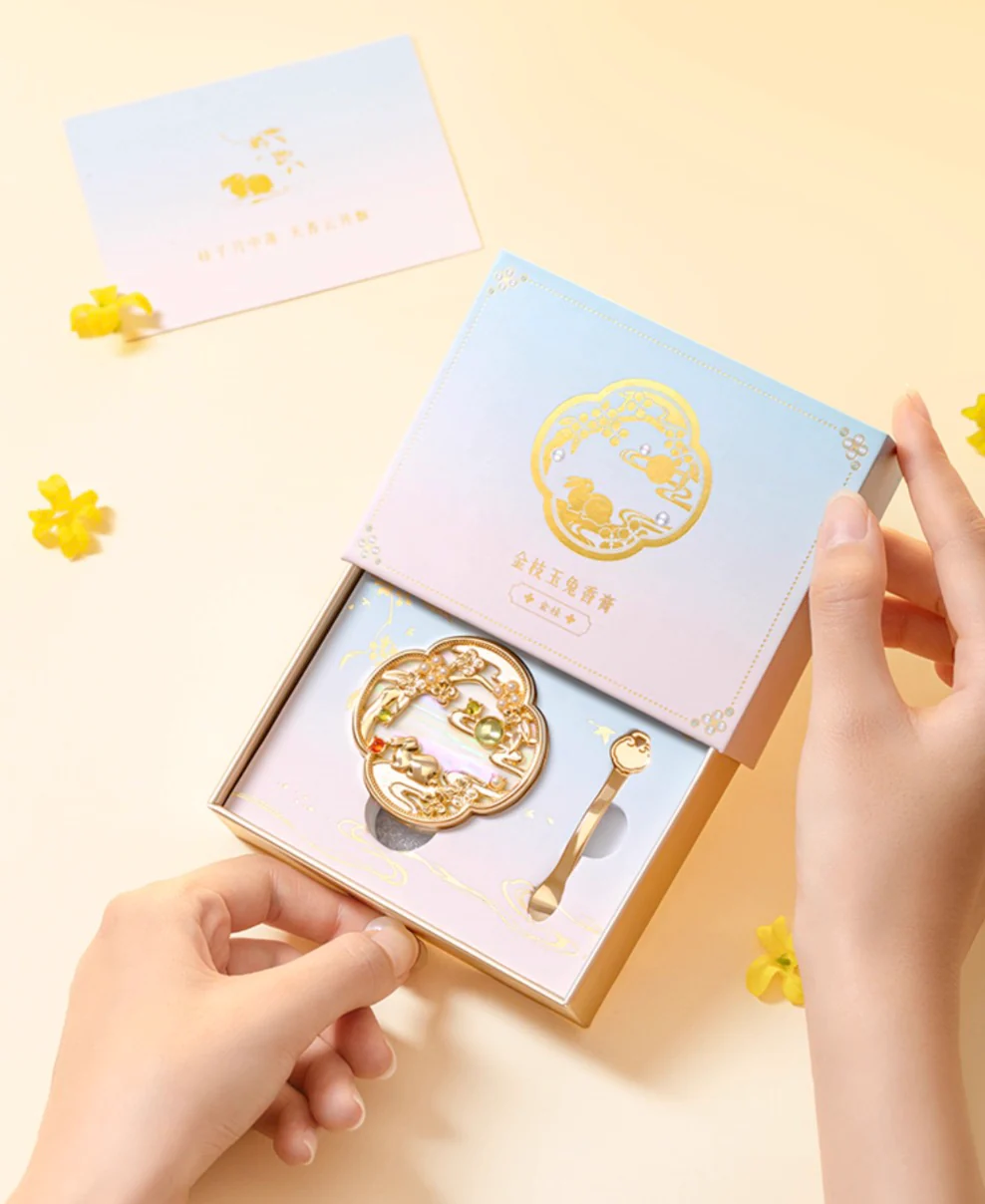 Jade Rabbit Osmanthus Solid Perfume Gift Set - Image 6