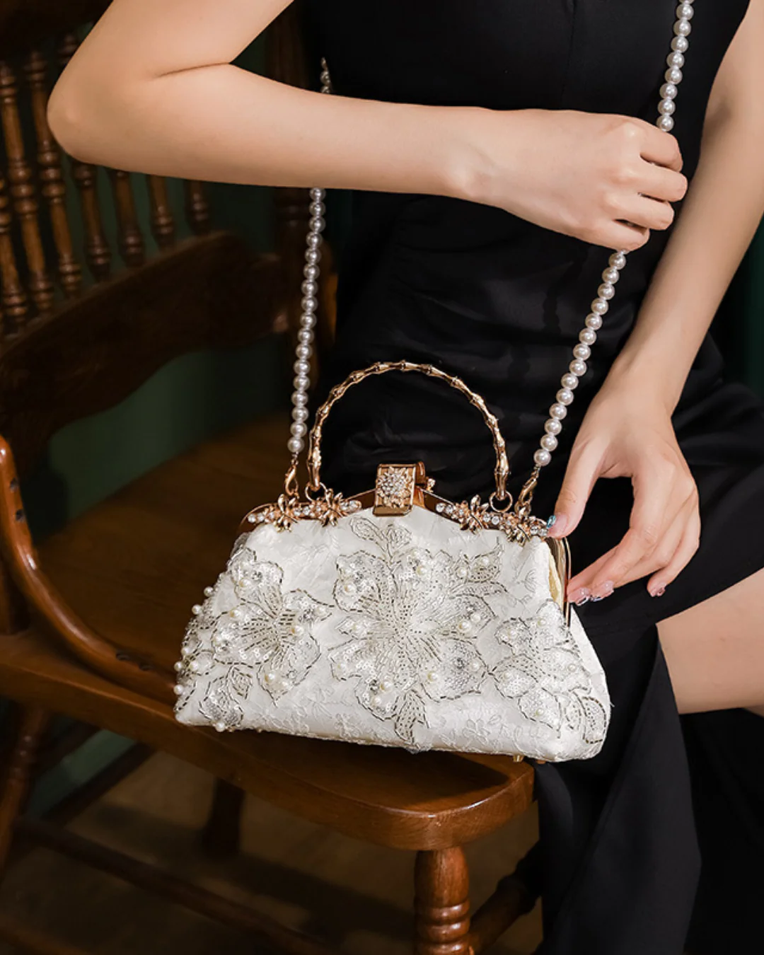Tang Bloom Camellia Clutch - Image 8