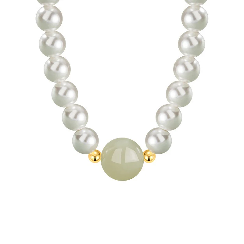 Luna Pearl Jade Jewellery Set - Image 8