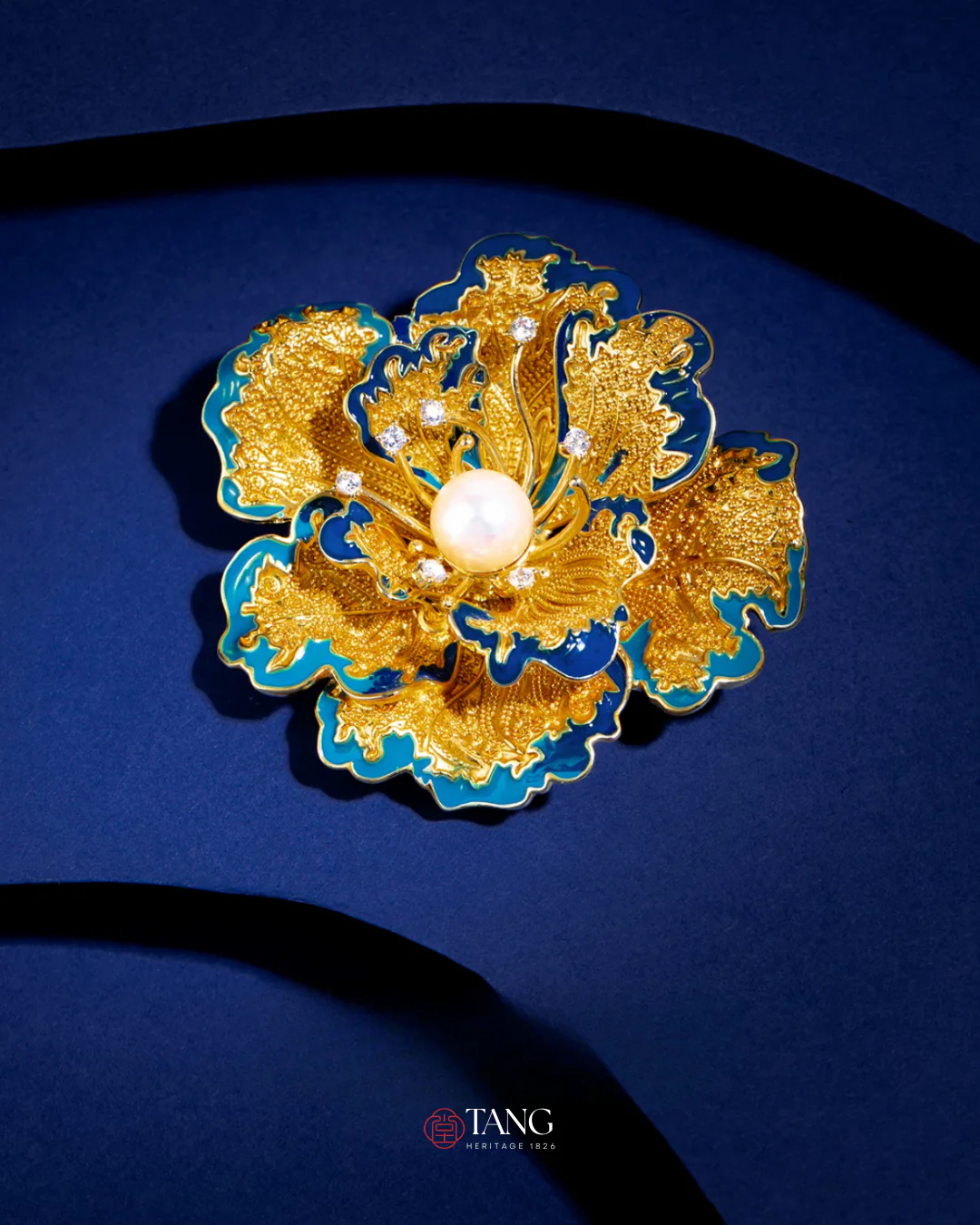 Lunar Grace Peony Brooch - Image 3