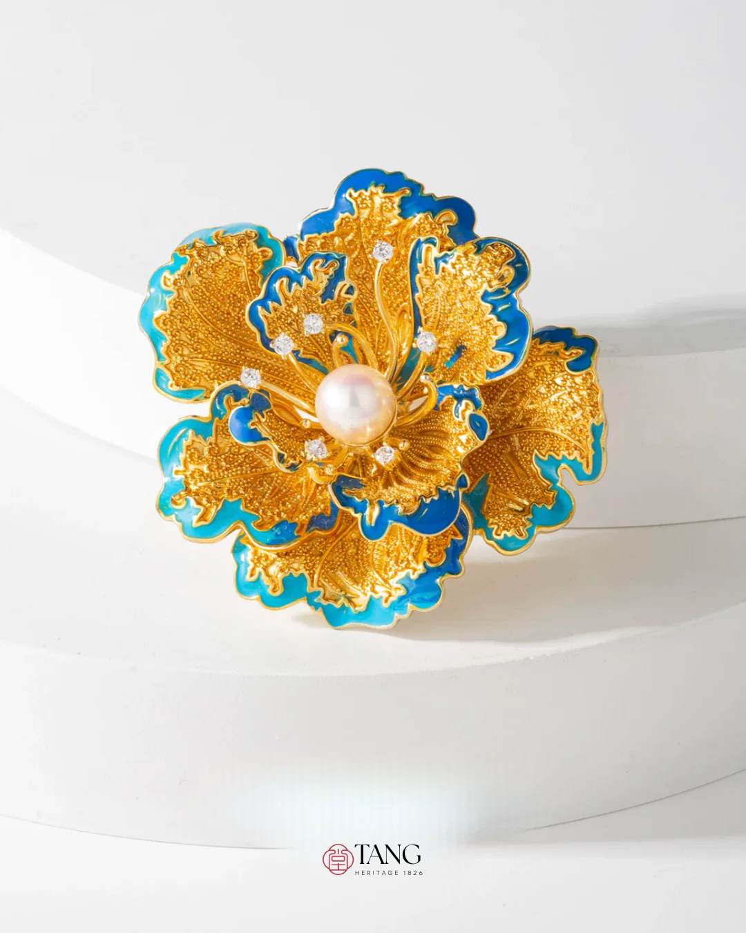Lunar Grace Peony Brooch - Image 4