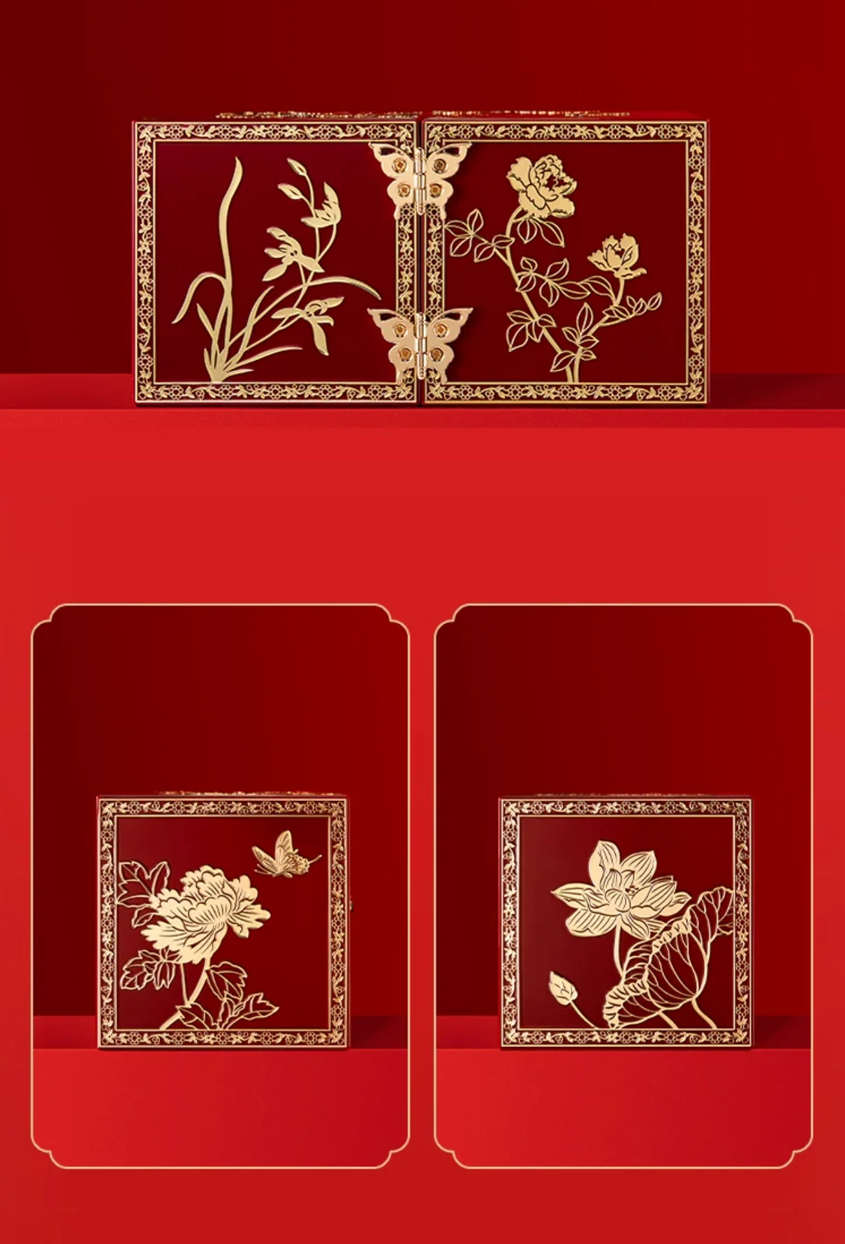 Magpie on Plum Blossom Mirror and Jewellery Box Gift Set - Image 17