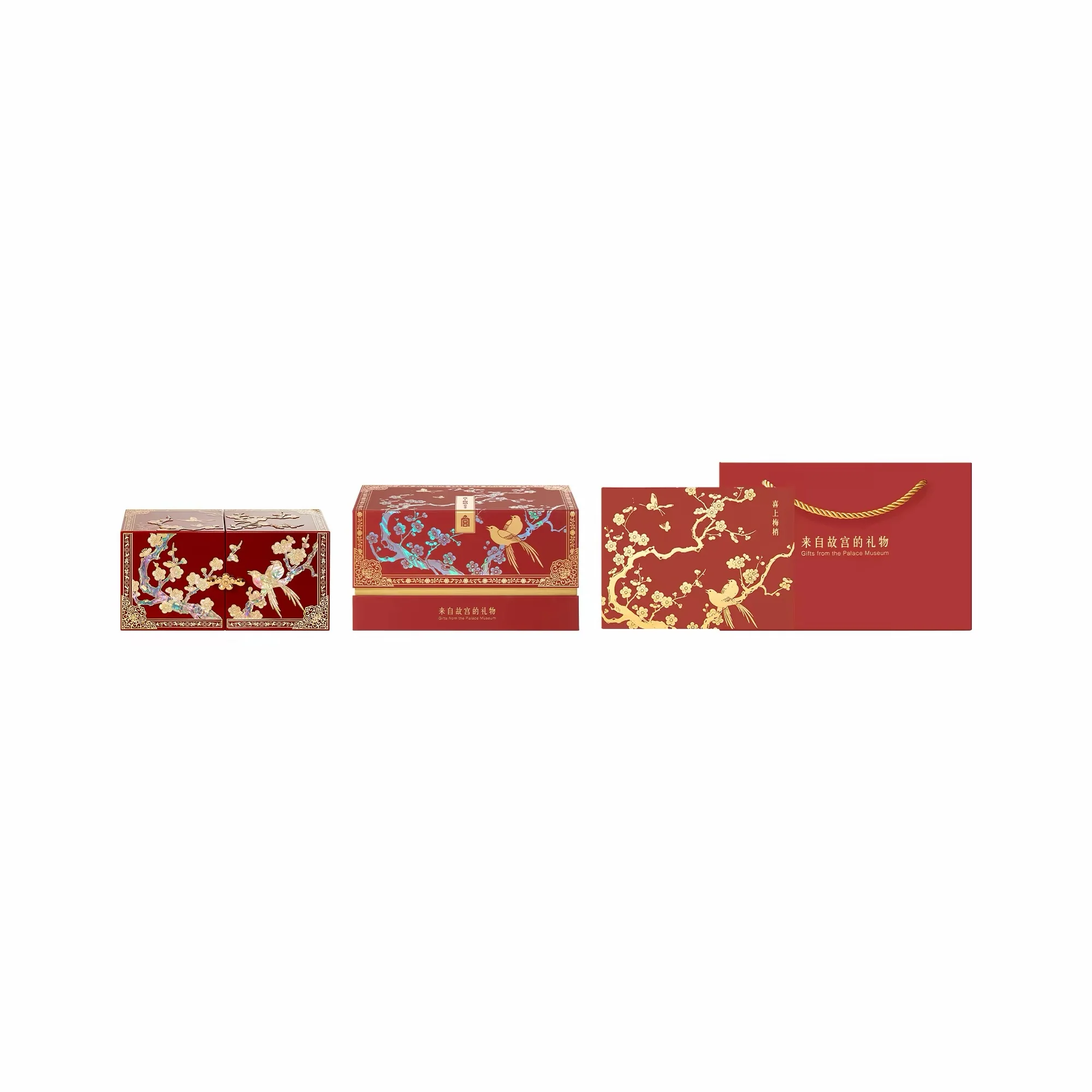 Magpie on Plum Blossom Mirror and Jewellery Box Gift Set - Image 22