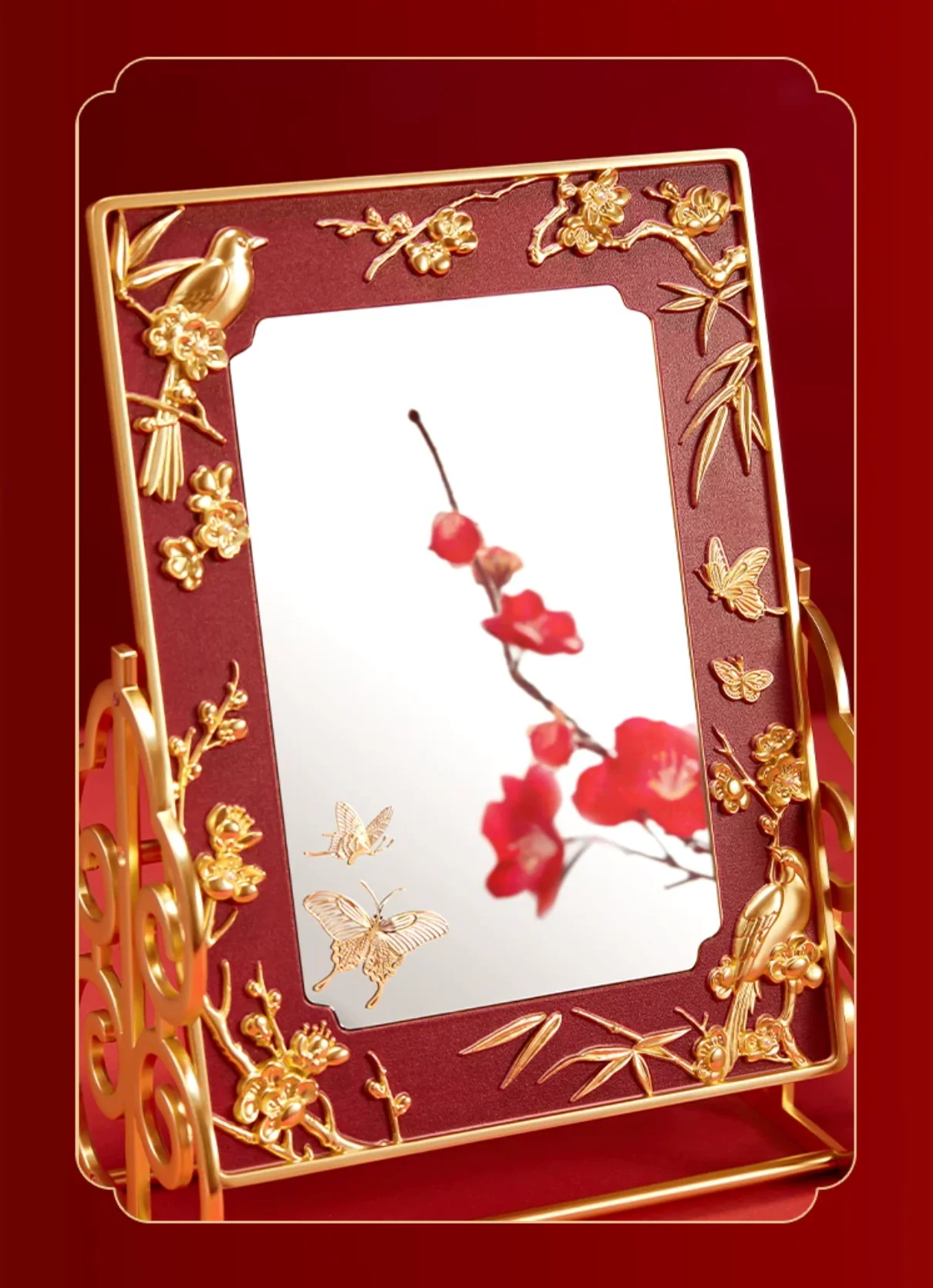 Magpie on Plum Blossom Mirror and Jewellery Box Gift Set - Image 9