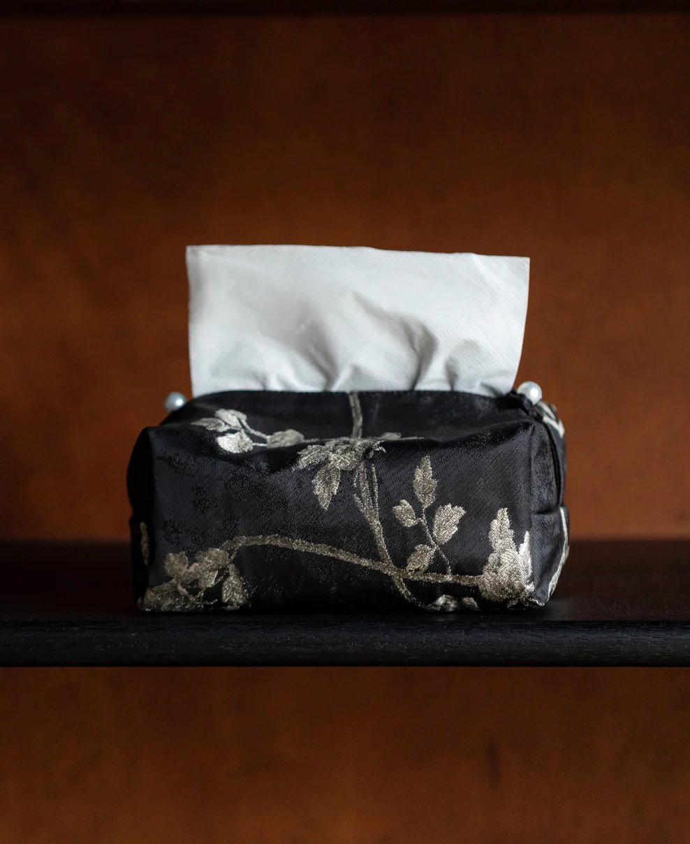 Midnight Bloom Fabric Tissue Cover - Image 4