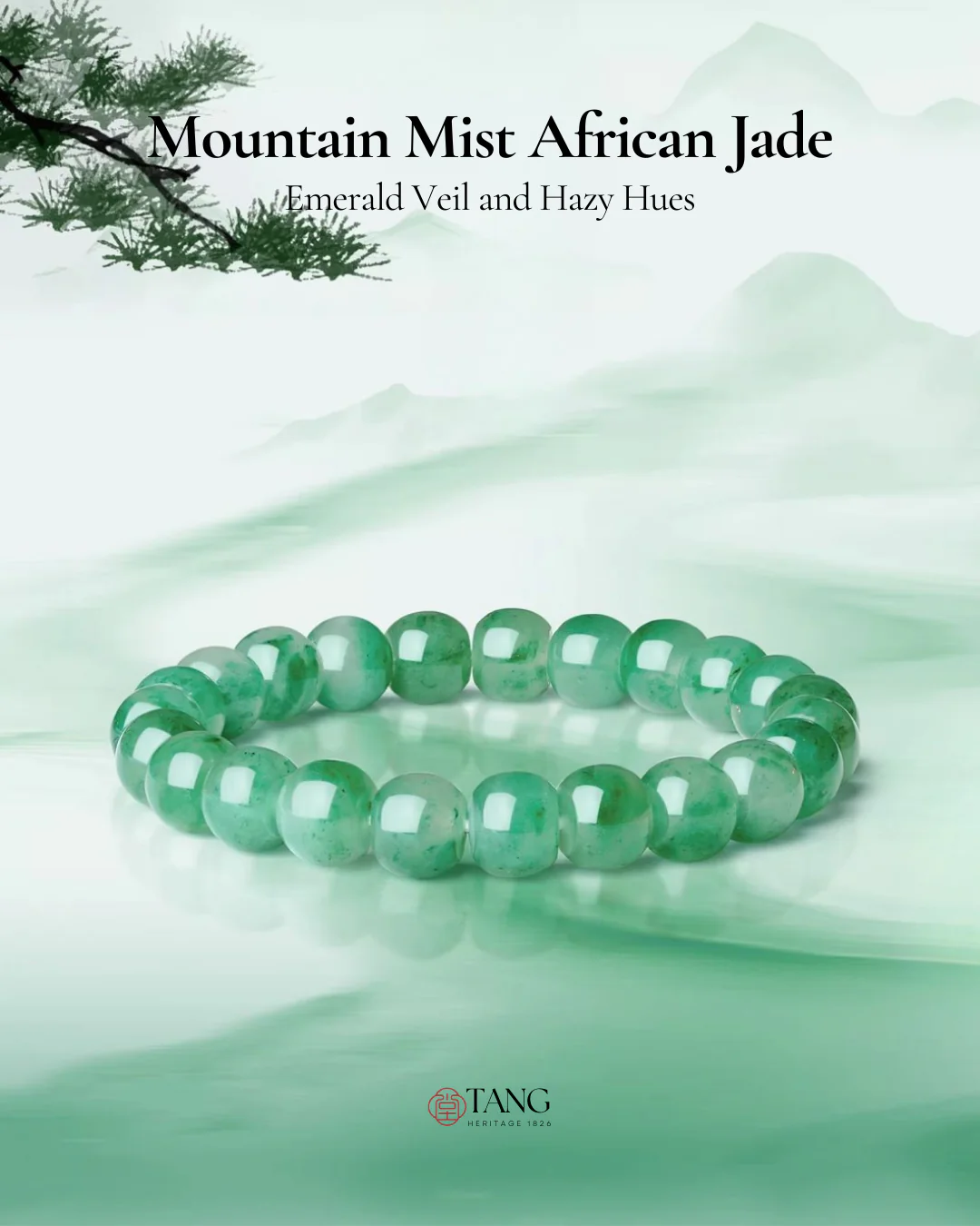 Mountain Mist African Jade Beaded Bracelet - Image 2