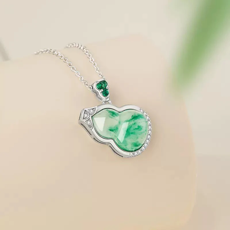 Mountain Mist African Jade Fortune Gourd Earrings - Image 9