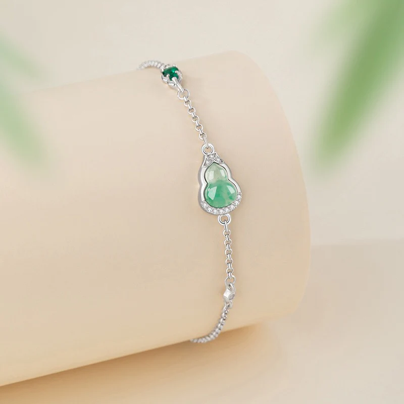 Mountain Mist African Jade Fortune Gourd Earrings - Image 16