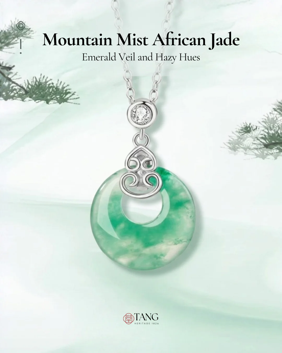 Mountain Mist African Jade Gourd Necklace - Image 2