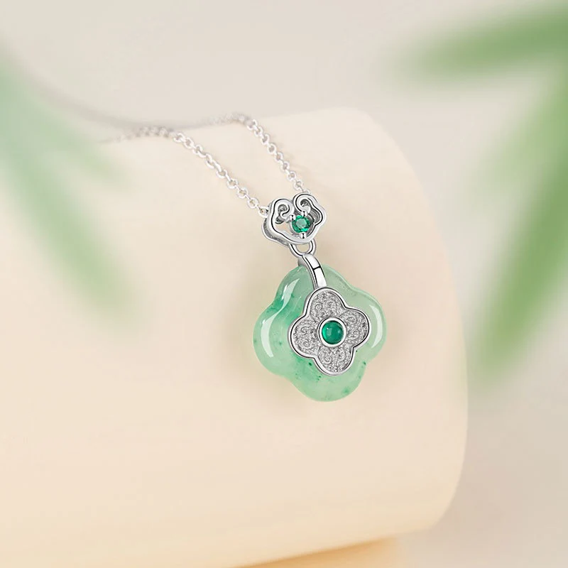 Mountain Mist African Jade Lucky Clover Jewellery Set - Image 6