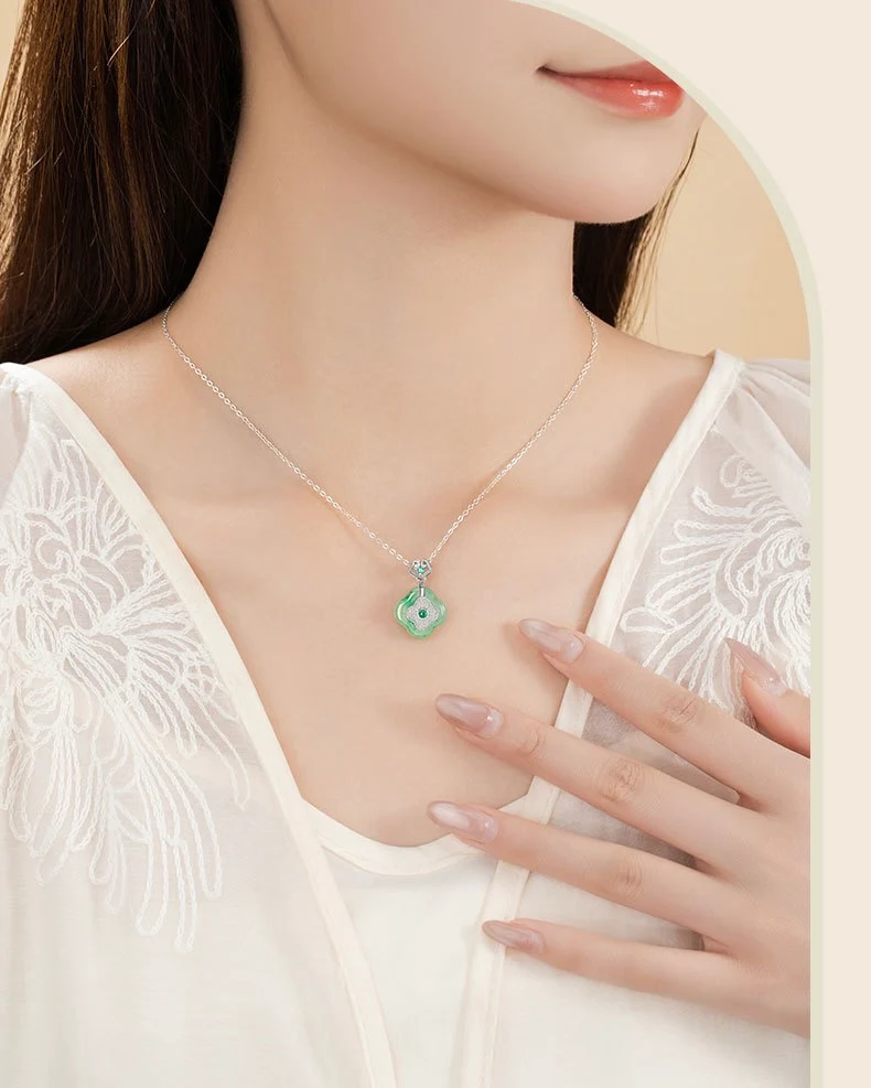Mountain Mist African Jade Lucky Clover Jewellery Set - Image 9