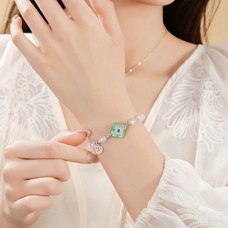 Mountain Mist African Jade Lucky Clover Jewellery Set - Image 4