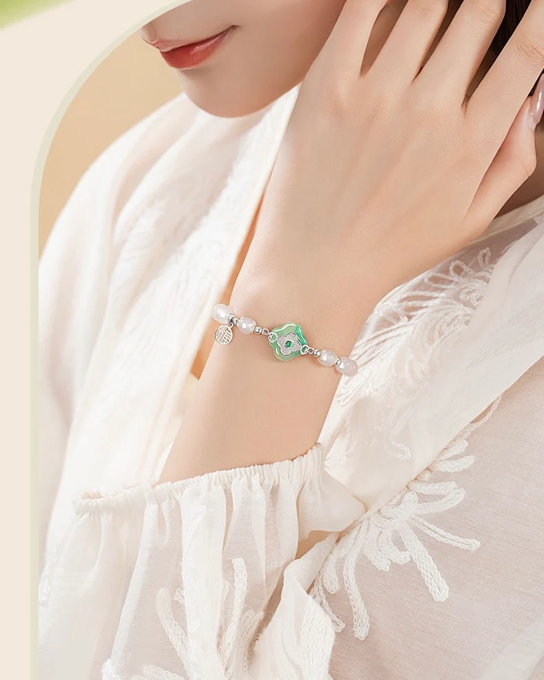 Mountain Mist African Jade Lucky Clover Jewellery Set - Image 7