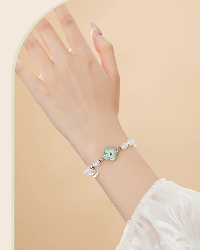 Mountain Mist African Jade Lucky Clover Jewellery Set - Image 8