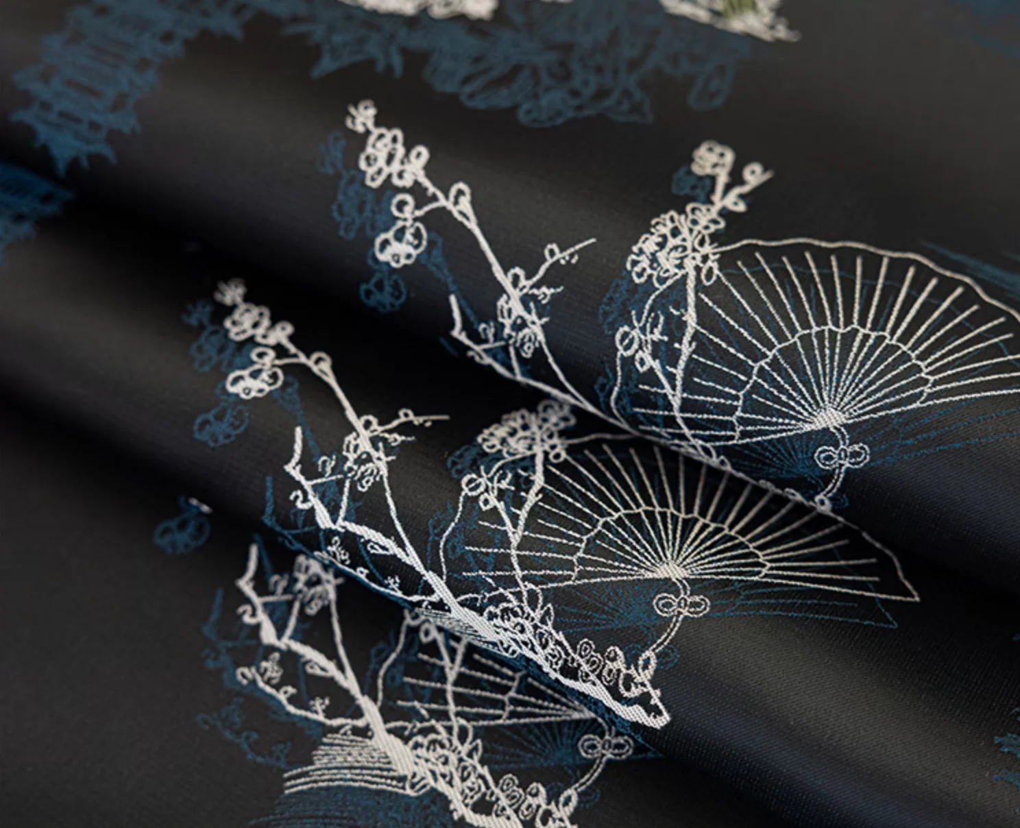 Nightfall Serenity Embroidery Table Runner - Image 4