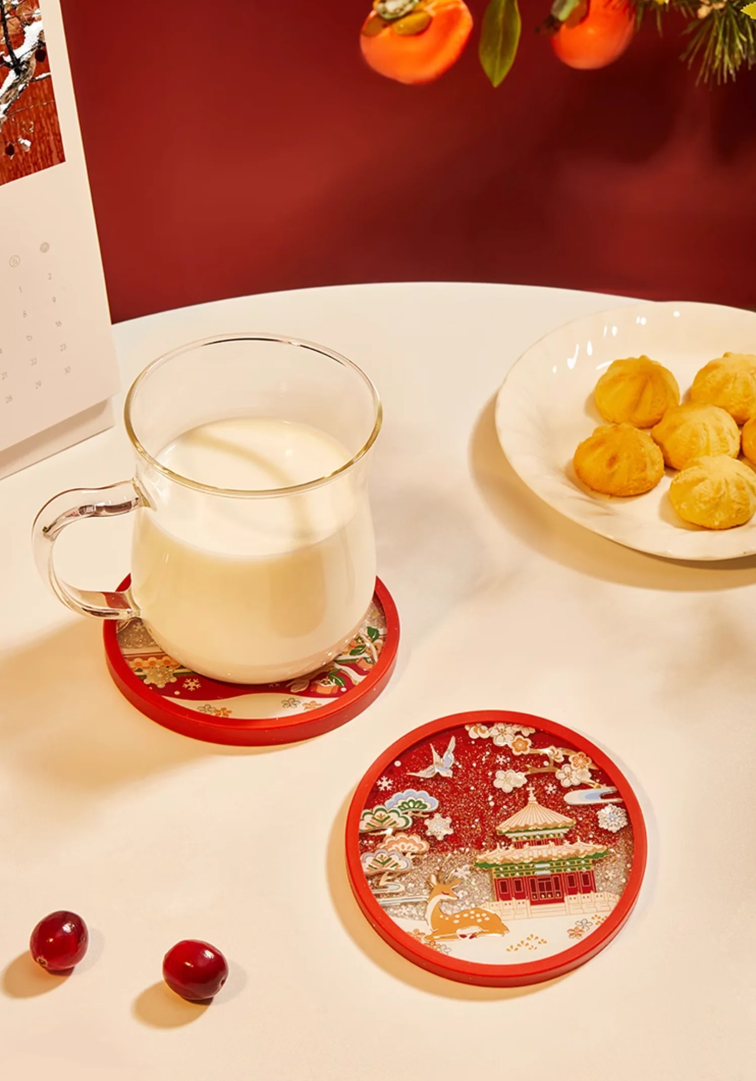 Palace Snowfall Christmas Coasters Gift Set - Image 10