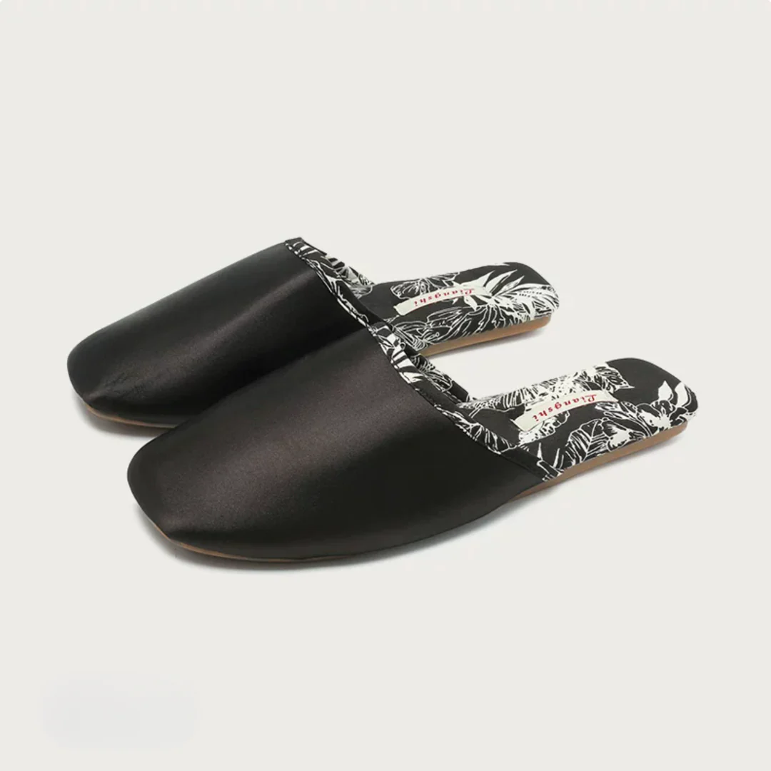 Peony Garden Satin Women Silk Indoor Slippers - Image 19