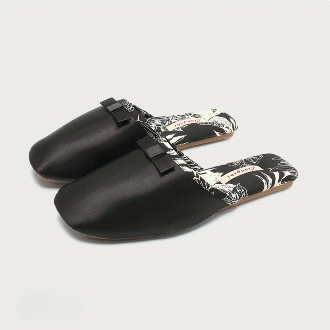 Peony Garden Satin Women Silk Indoor Slippers - Image 20