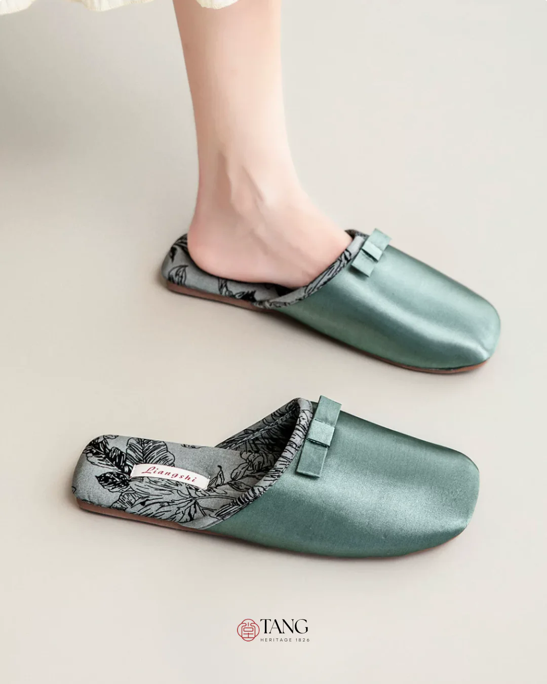 Peony Garden Satin Women Silk Indoor Slippers - Image 3