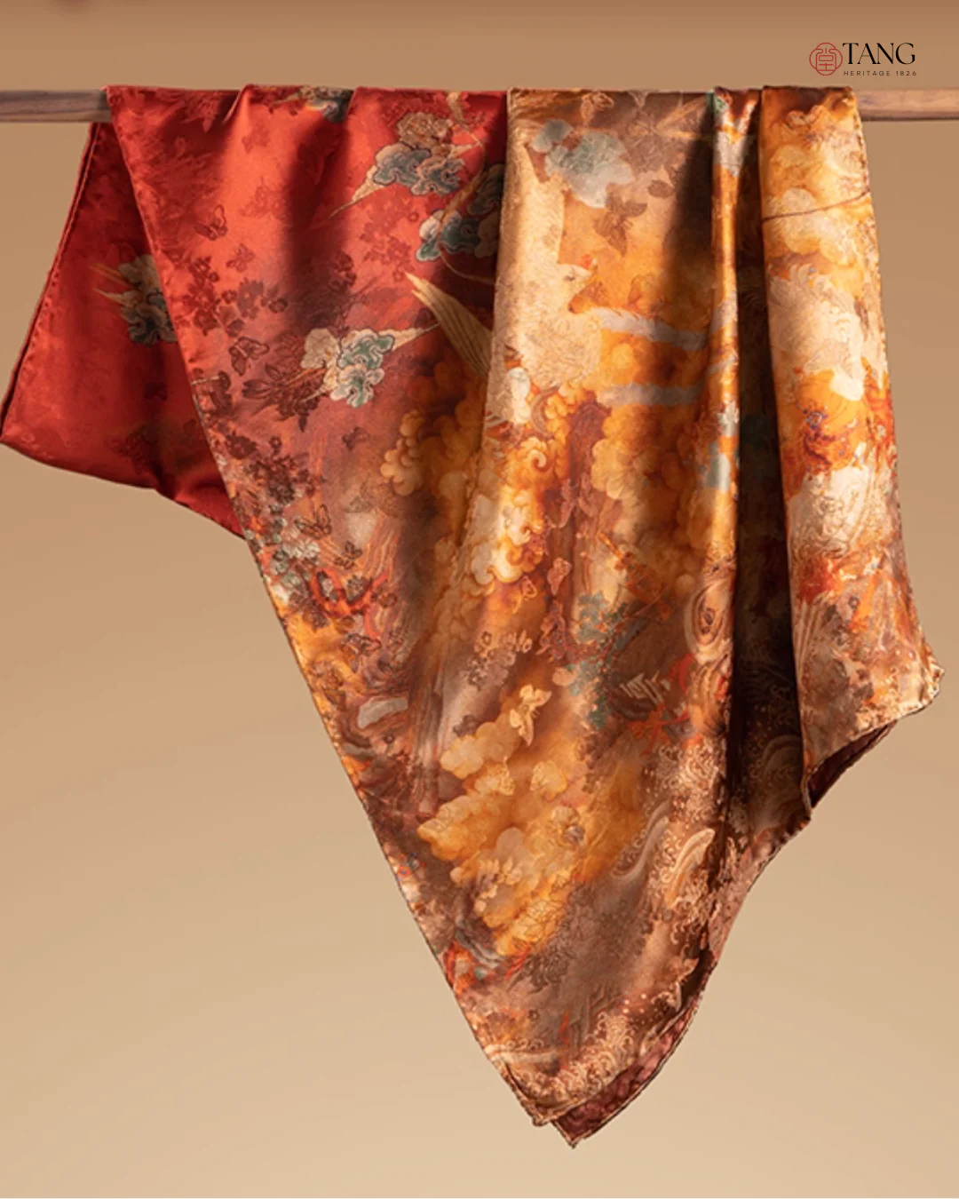 Phoenix Ascend Cloud Silk Mulberry Scarf - Image 4