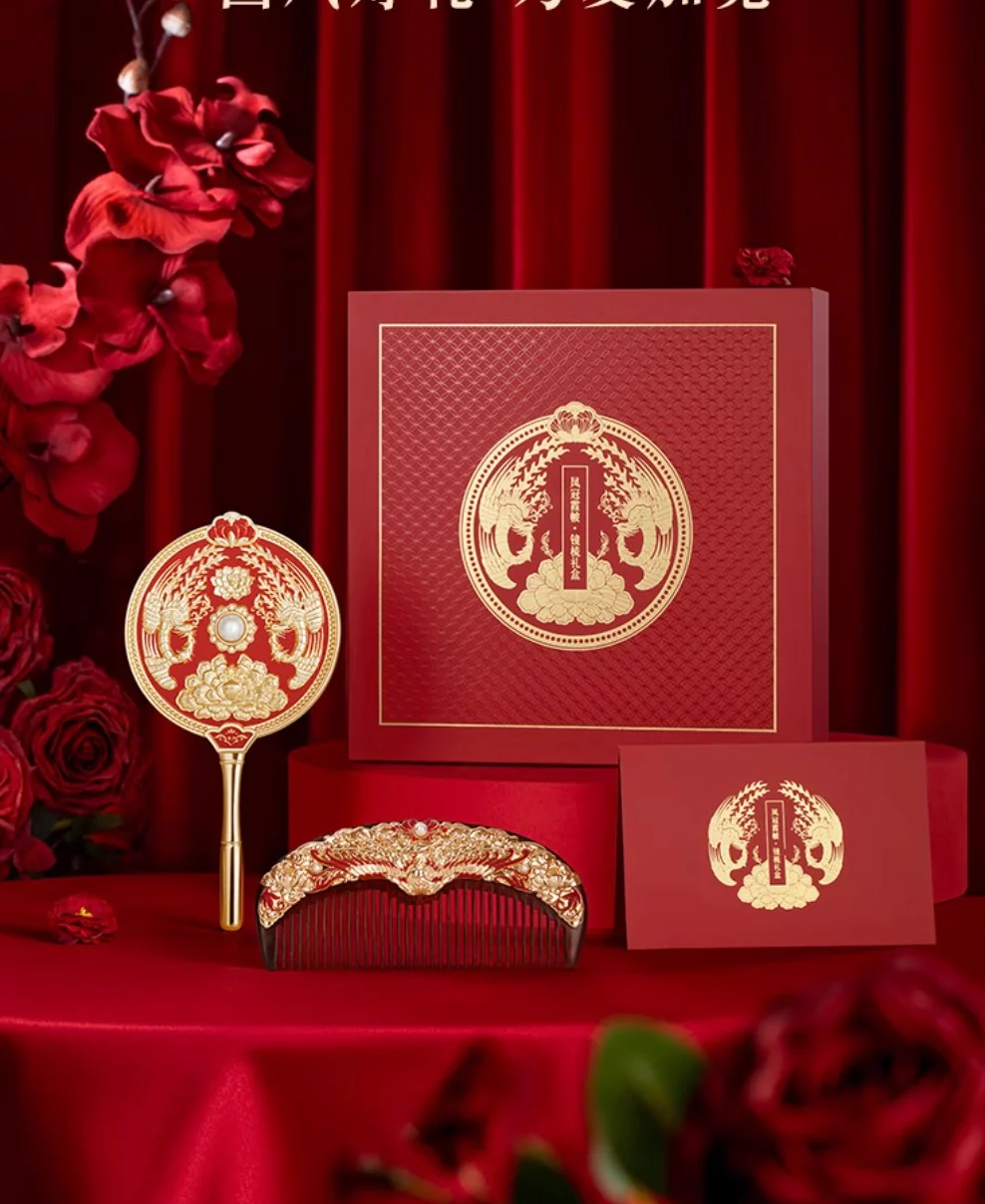 Phoenix Crown Elegance Mirror & Comb Gift Set - Image 6