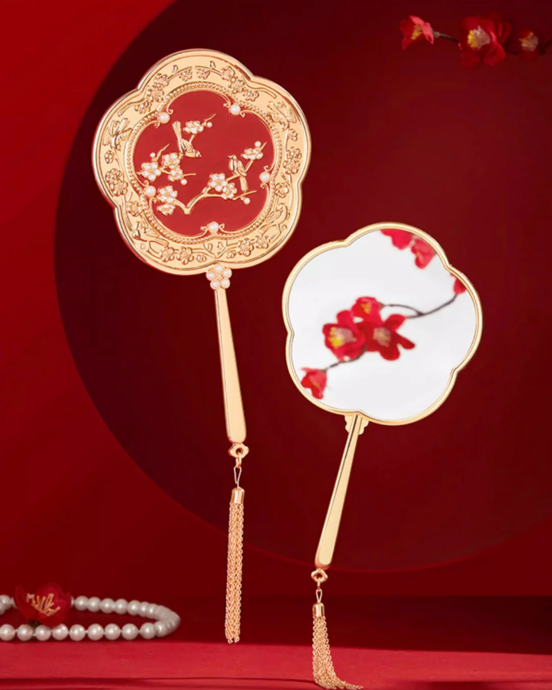 Plum Blessing Hand Mirror & Comb Set - Image 5