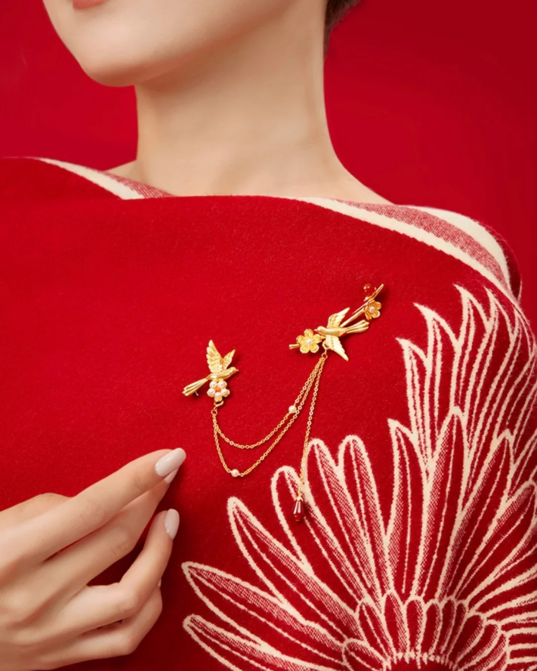 Plumrise Brooch - Image 3