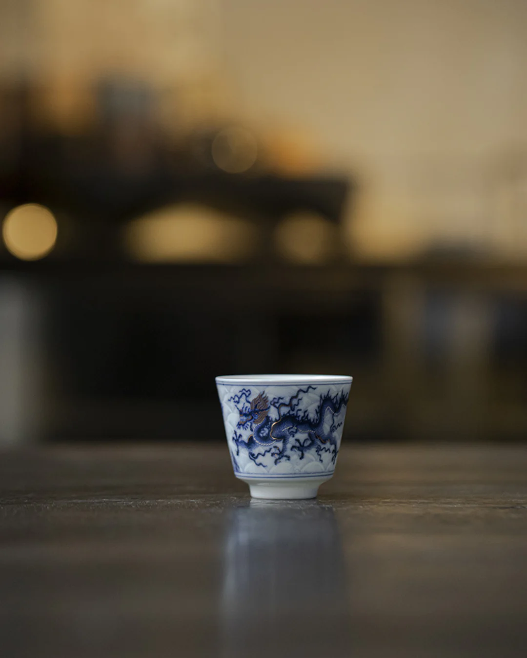 Qing Hua Dragon Sancai Tea Set - Image 13