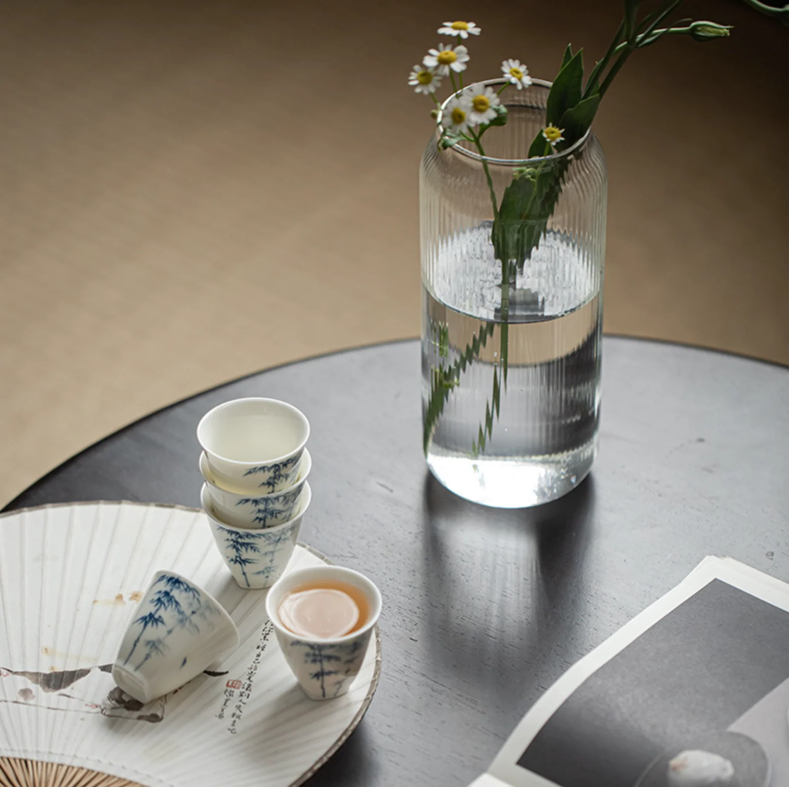 Qing Hua Youfang Porcelain Tea Cups - Image 4