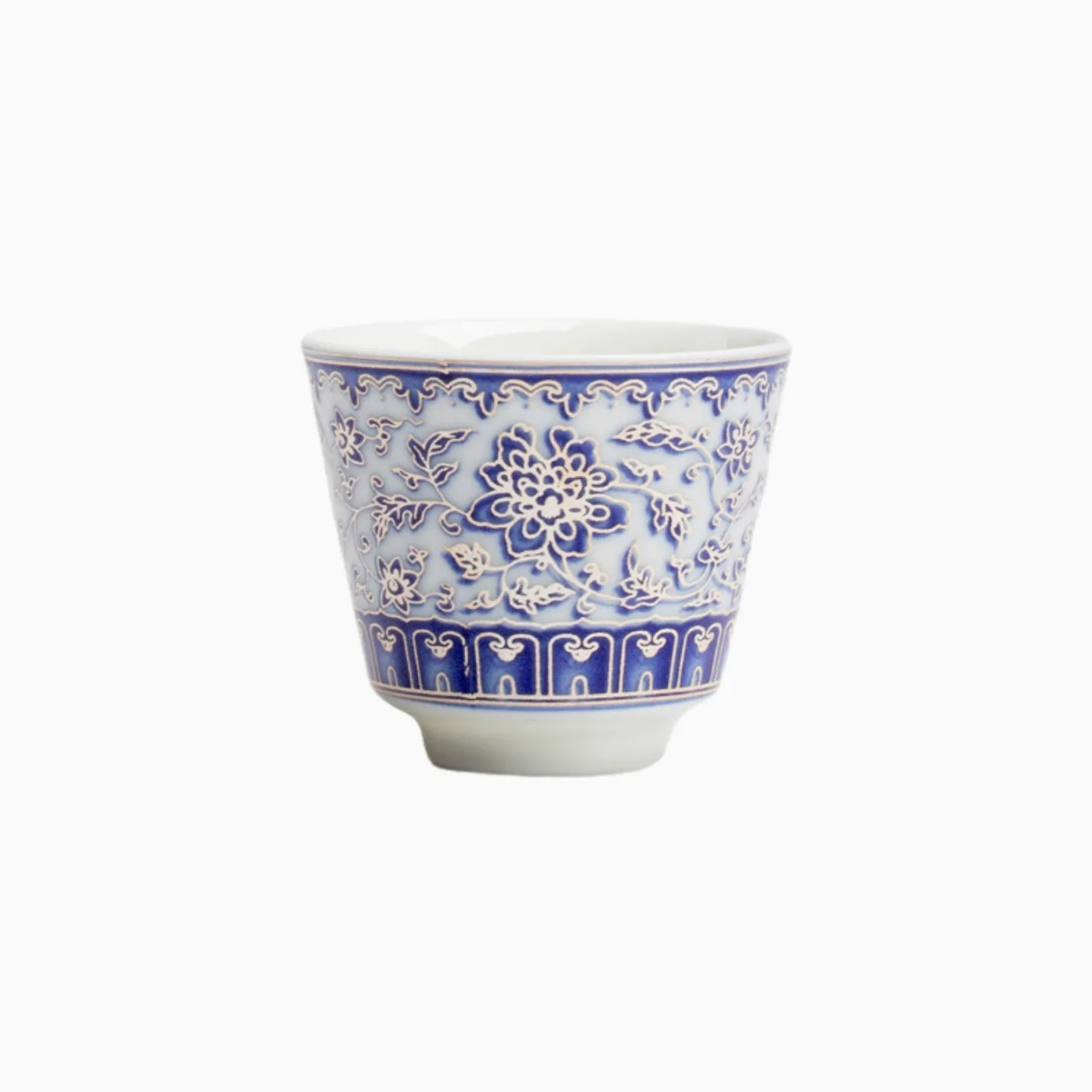 Qing Hua Lotus Vines Tea Cup - Image 5