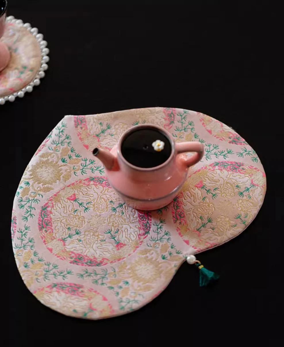 Rosé Harmony Tea Mat & Coaster Collection - Image 2