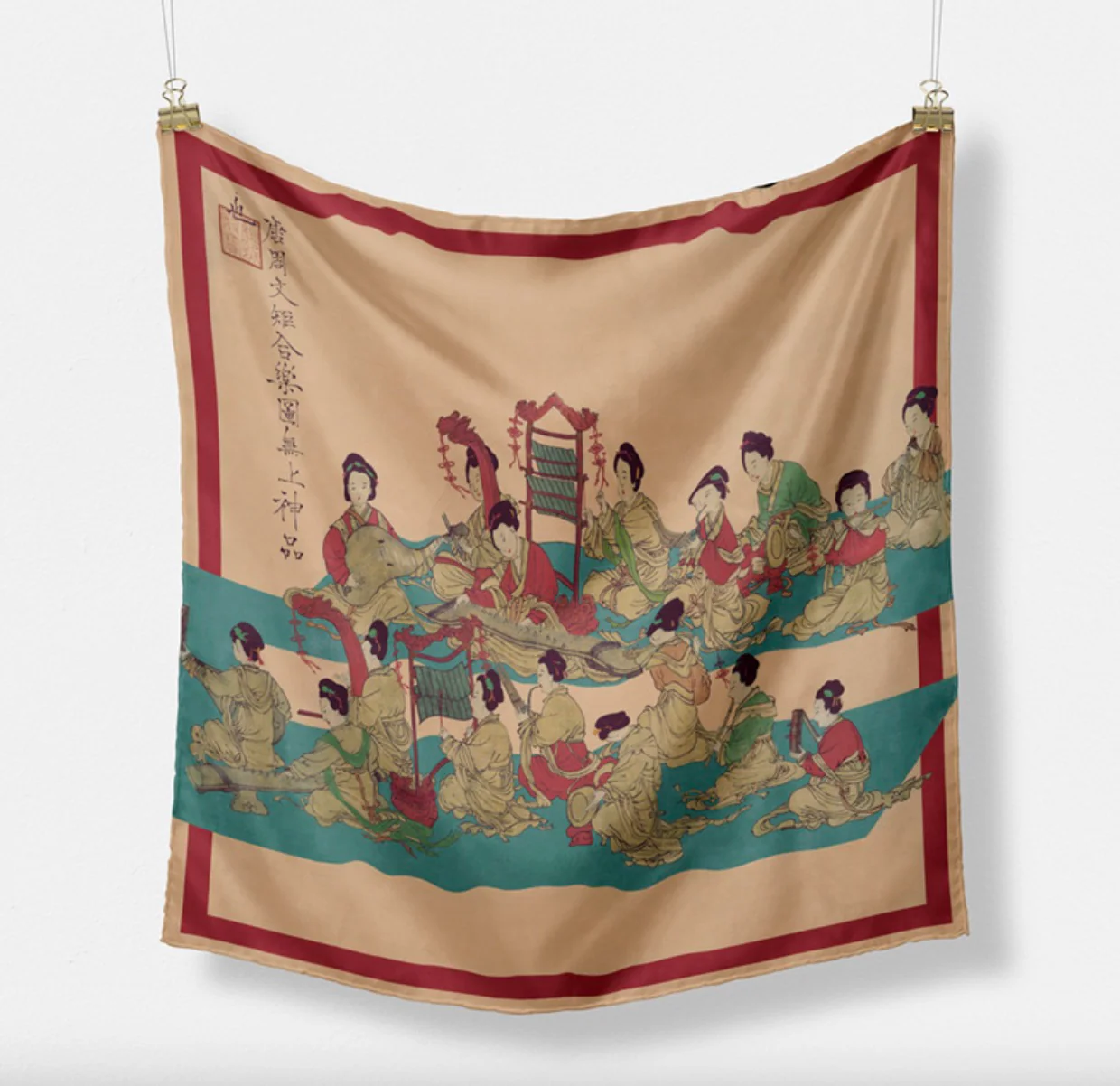 "United by Music" Heritage Artwork Satin Scarf - Image 3