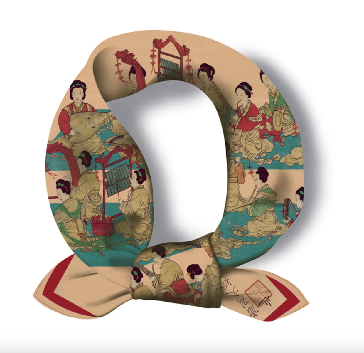 "United by Music" Heritage Artwork Satin Scarf - Image 4