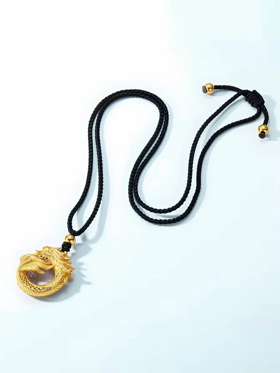 Sovereign Dragon Fortune Ring Pendant Necklace - Image 5