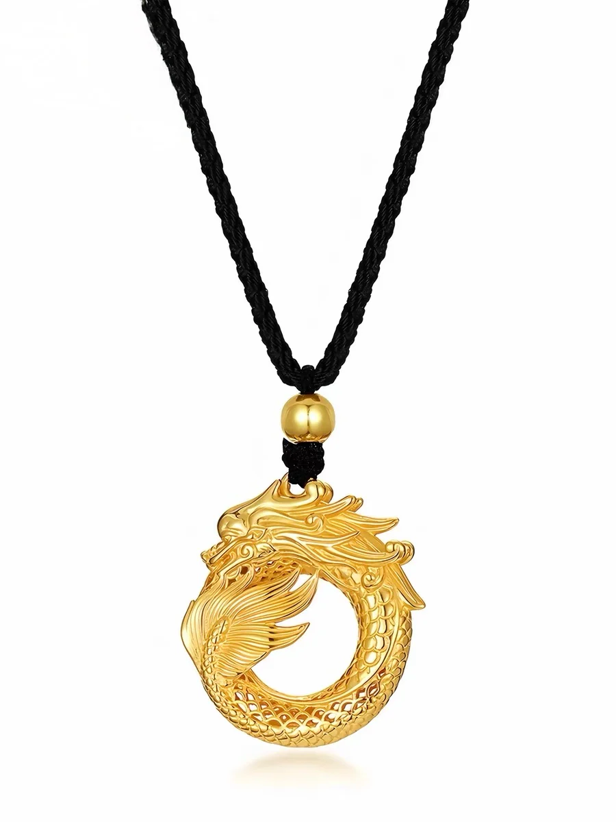 Sovereign Dragon Fortune Ring Pendant Necklace - Image 7