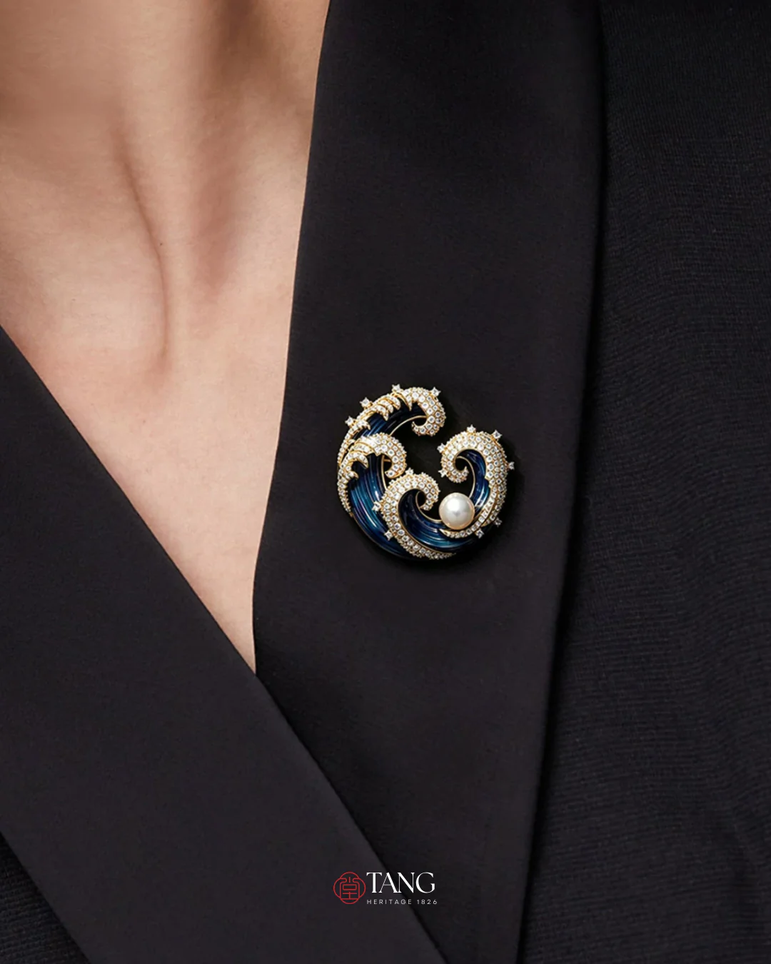 Sovereign Wave Brooch - Image 3