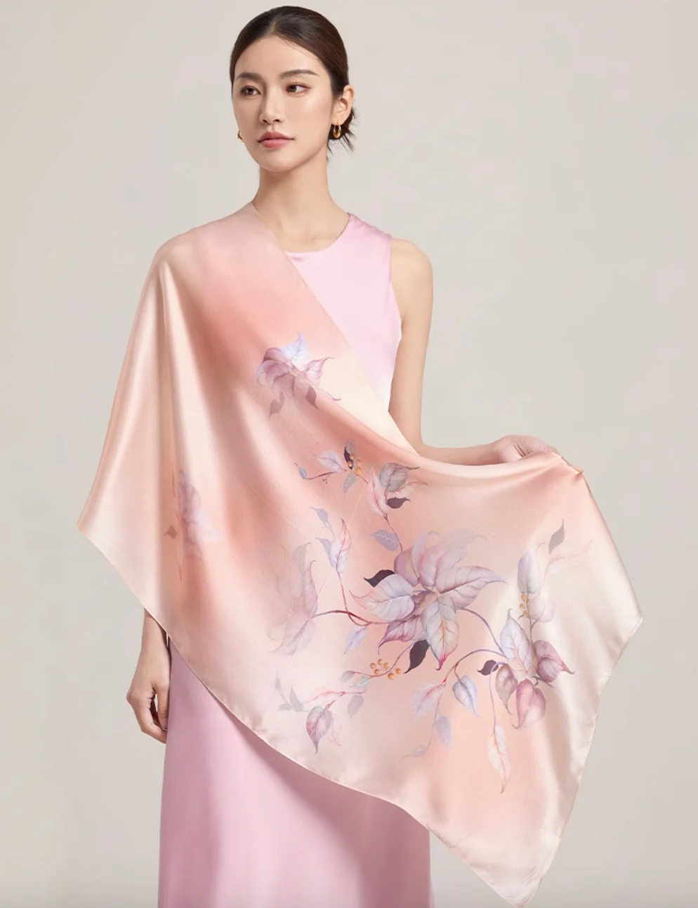 Sunrise Over Silk Mulberry Silk Scarf (170x53cm) - Image 3