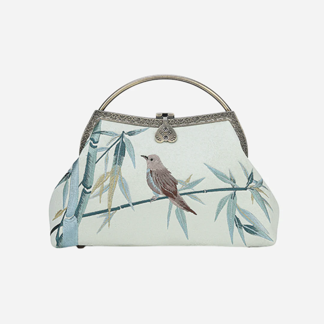Tang Bloom Bamboo Clutch - Image 13