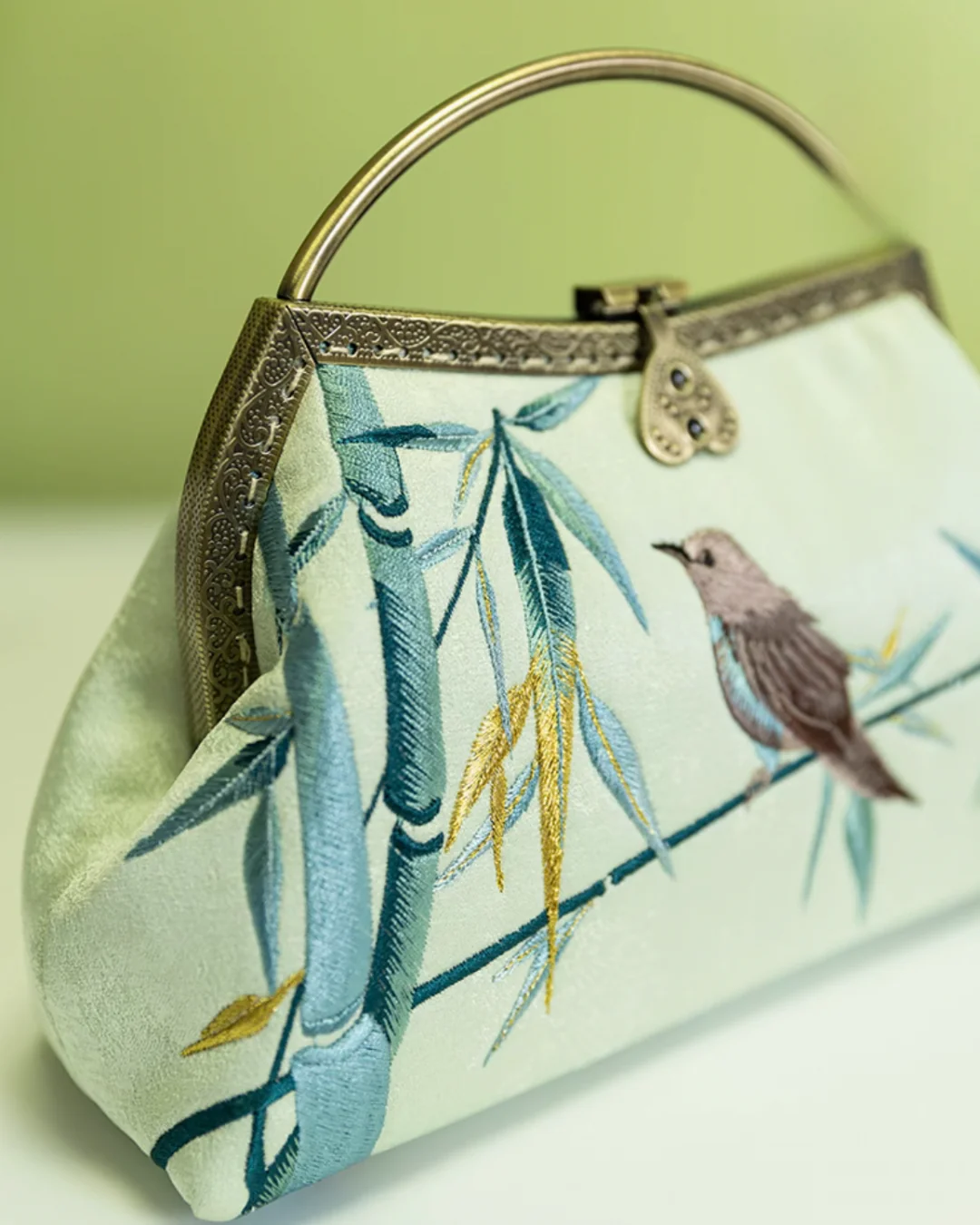Tang Bloom Bamboo Clutch - Image 5