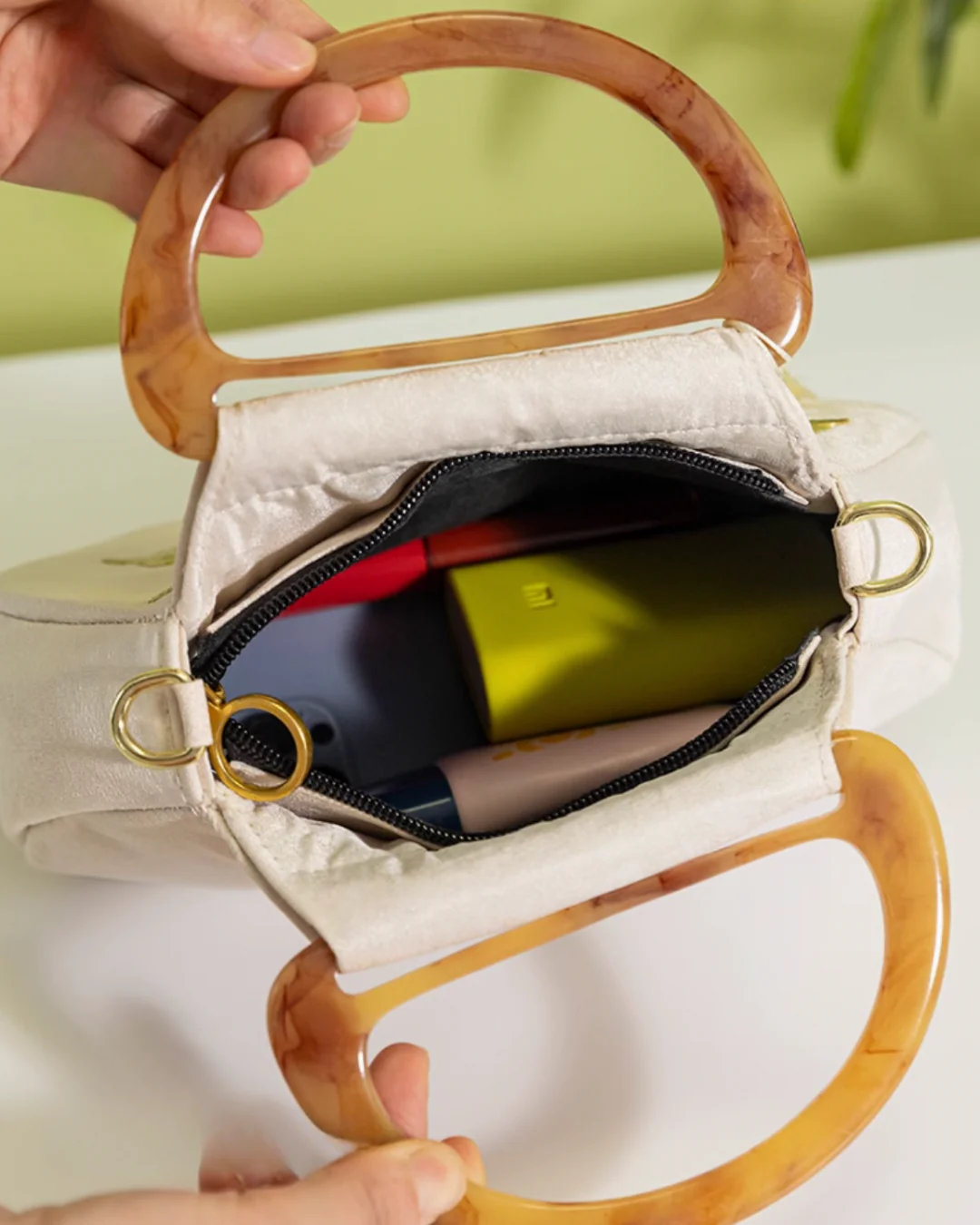 Tang Bloom Magnolia Top-Handle Bag - Image 9