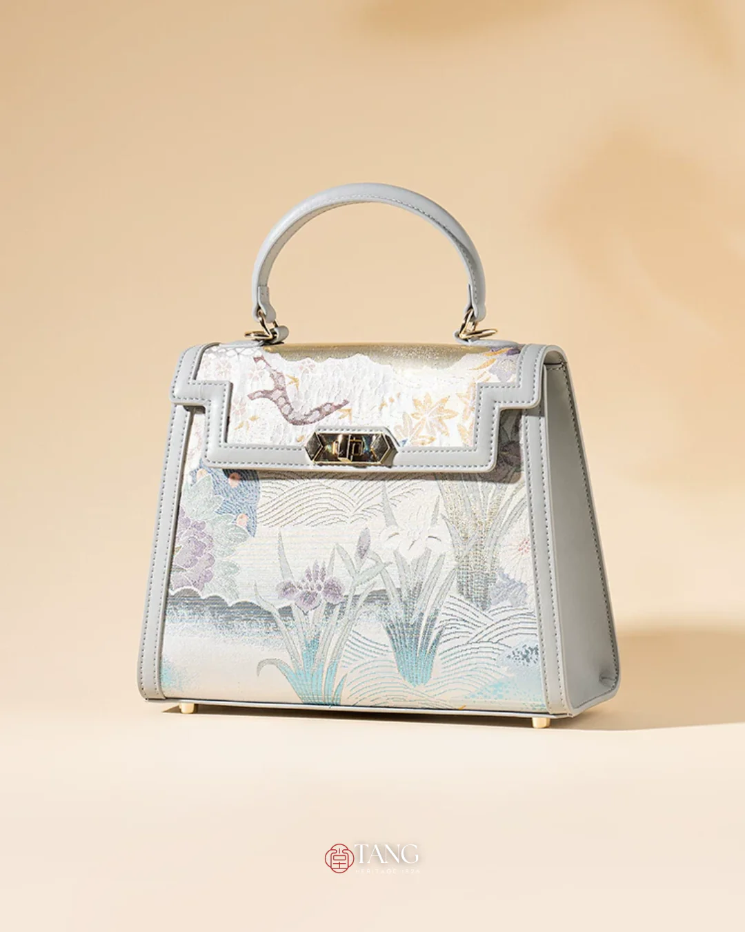 Tang Gold 24 Eternal Seasons Brocade Tote - Image 14