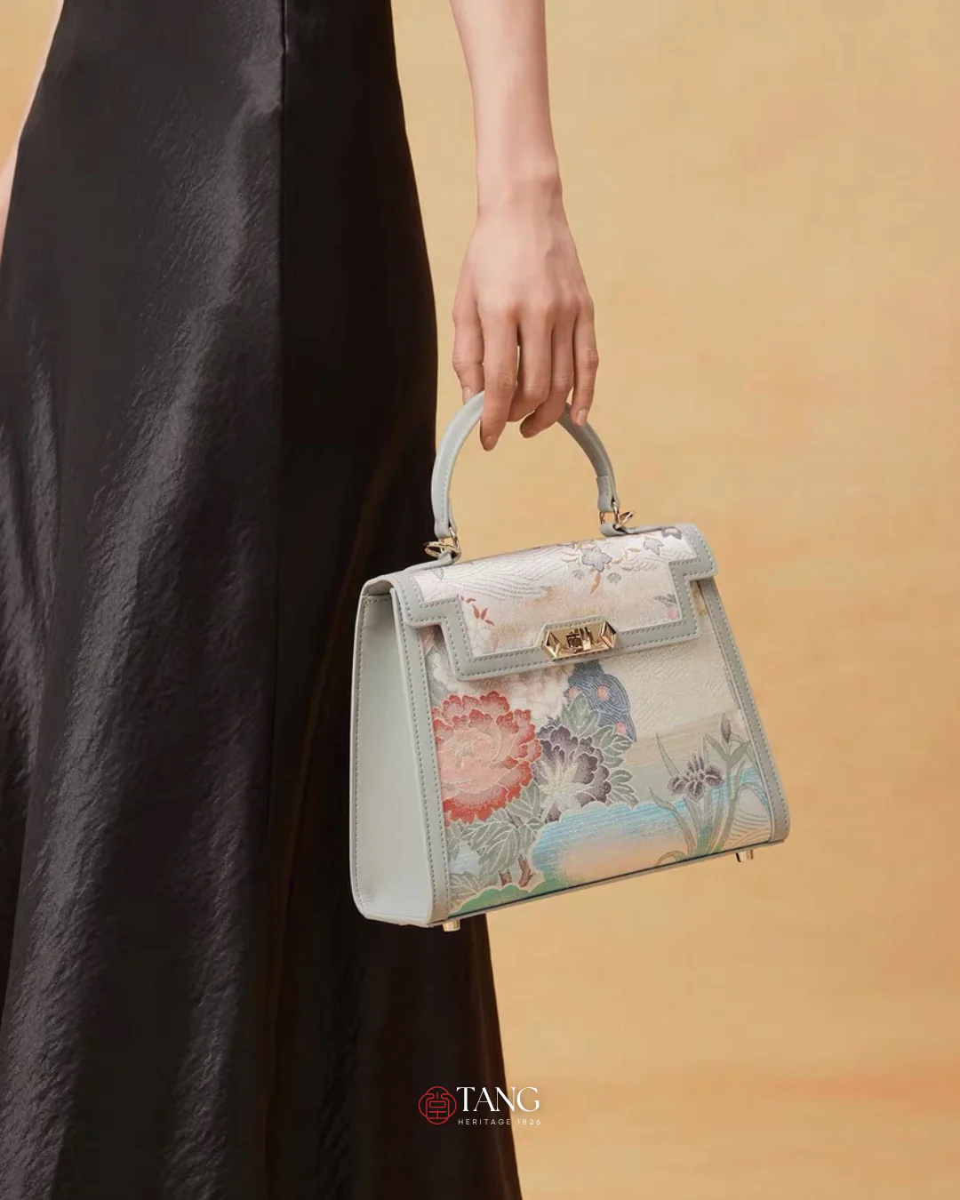 Tang Gold 24 Eternal Seasons Brocade Tote - Image 16