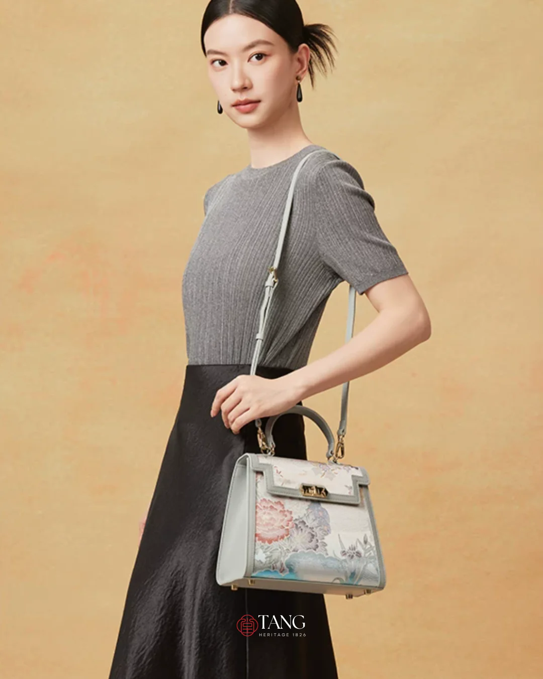 Tang Gold 24 Eternal Seasons Brocade Tote - Image 18