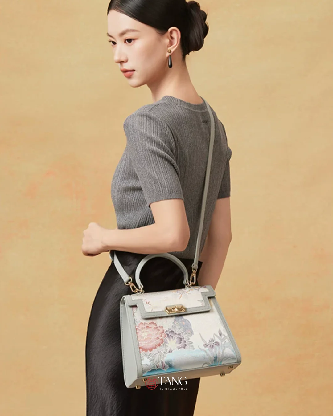 Tang Gold 24 Eternal Seasons Brocade Tote - Image 19