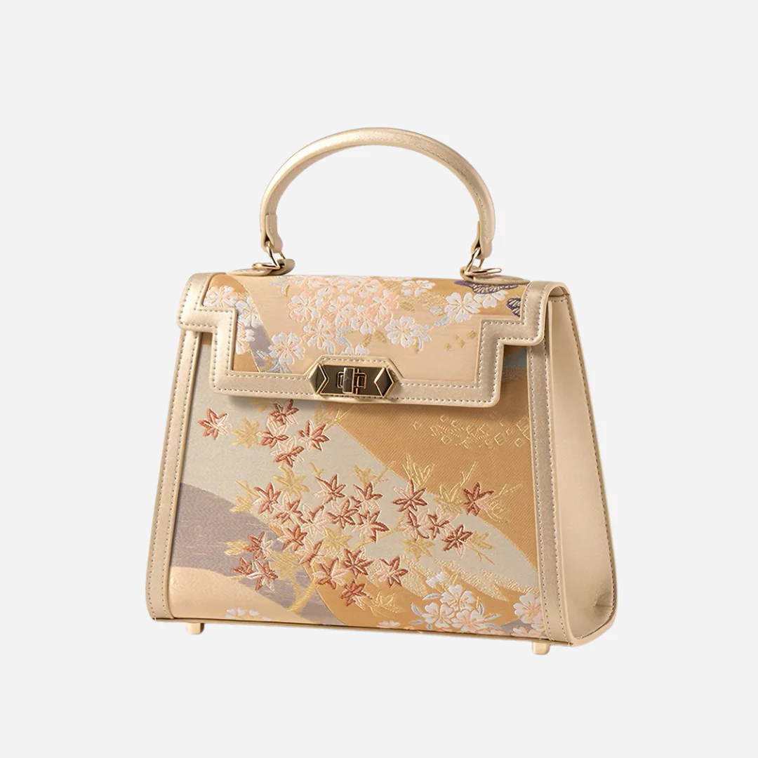 Tang Gold 24 Eternal Seasons Brocade Tote - Image 21